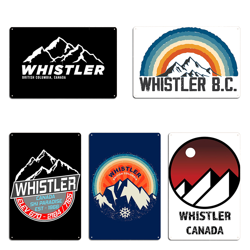Mountain Biking Whistler - Retro Ski Whistler B.C Canada Skiing