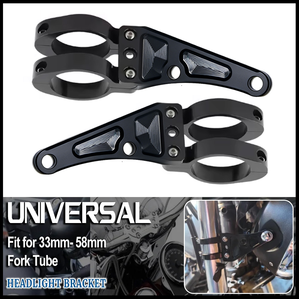 Mountain Biking Las Vegas - Universal 33mm-58mm Headlight Bracket Mount Clamps