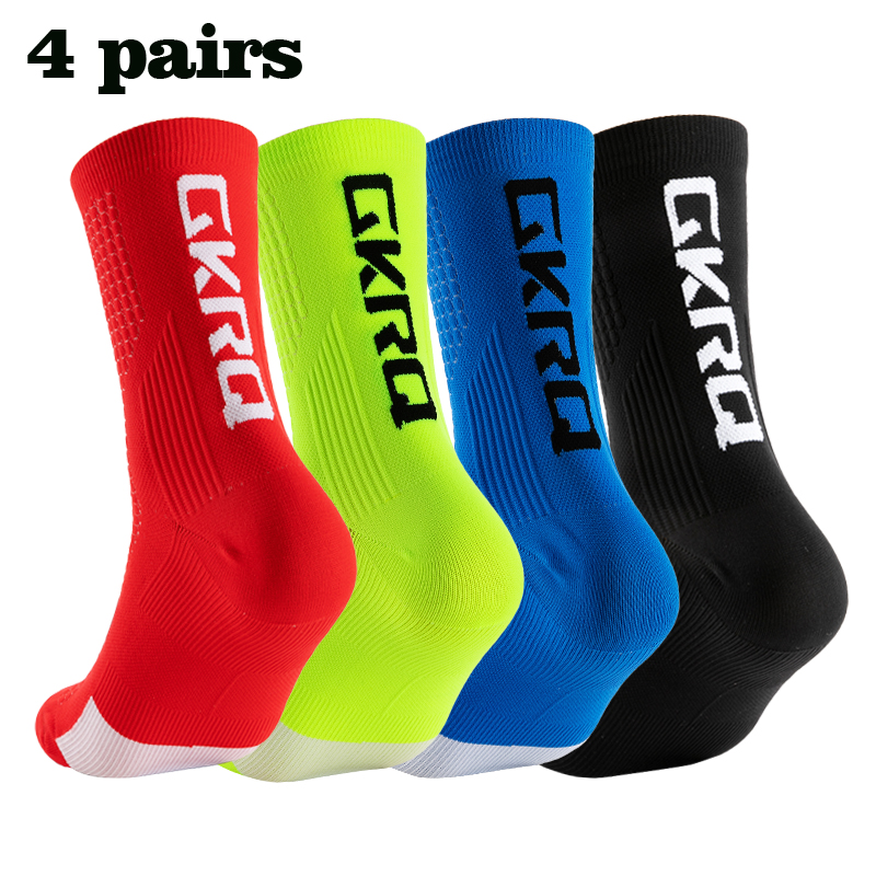 Mountain Biking Brands - GKRQ 4pairs 2025 New Cycling Socks