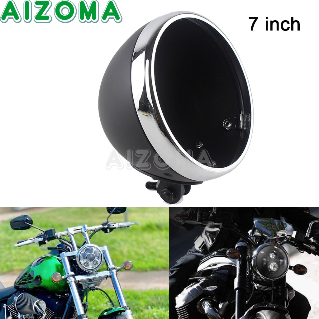 Mountain Biking Las Vegas - Universal Motorcycle Retro Light Bucket 7inch