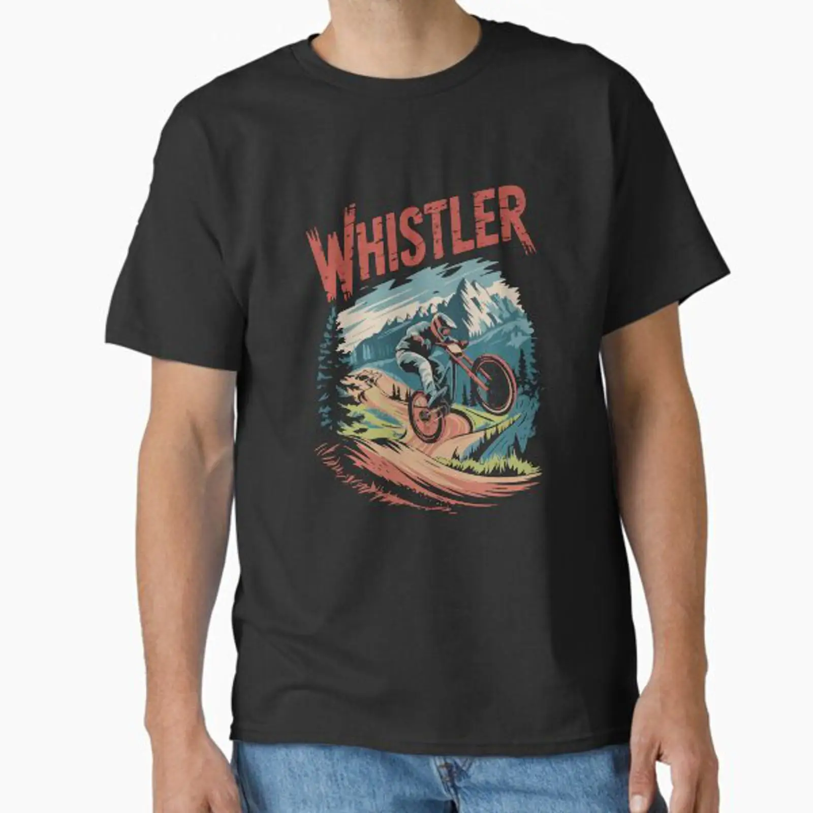 Mountain Biking Whistler - Vintage Whistler Bike Park MTB T