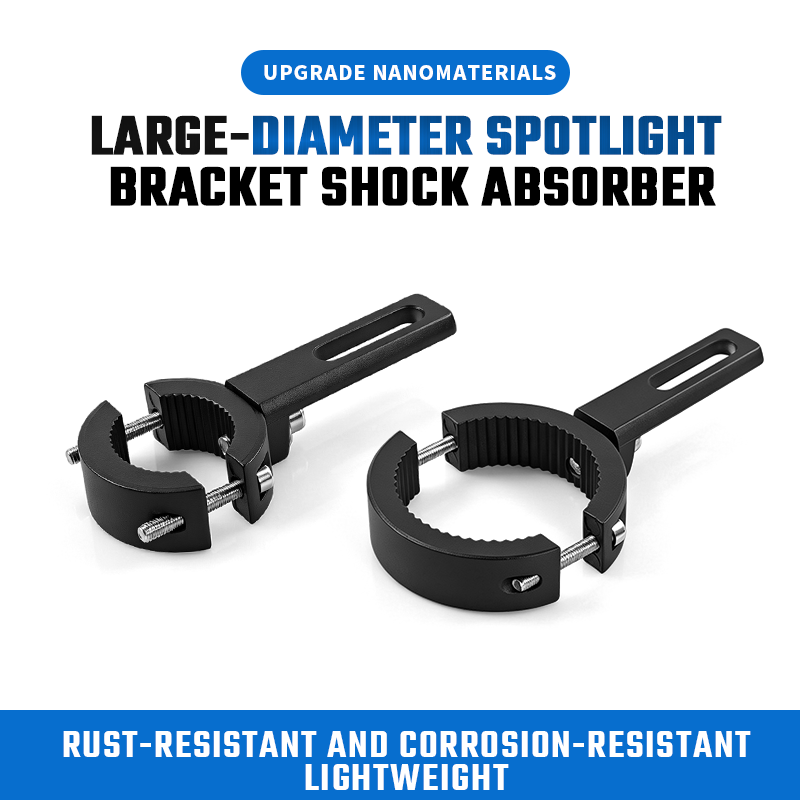 Mountain Biking Las Vegas - Motorcycle LED Spotlight Bracket Bumper Shock