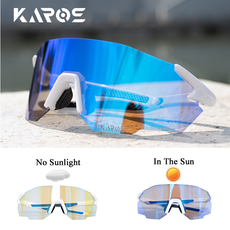 Mountain Biking Goggles - KAROS Photochromic Cycling Glasses MTB Road