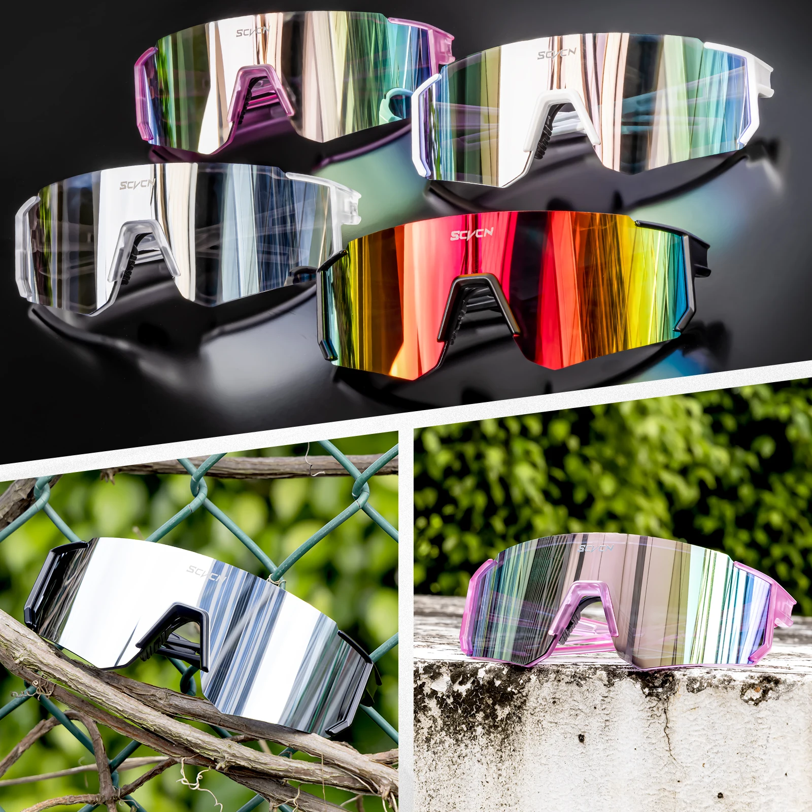 SCVCN New Photochromic Cycling - Mountain Biking Goggles ulasan dan harga