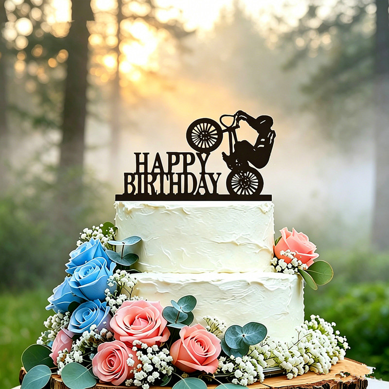 Custom Bicycle Birthday Cake T - Mountain Biking Events ulasan dan harga
