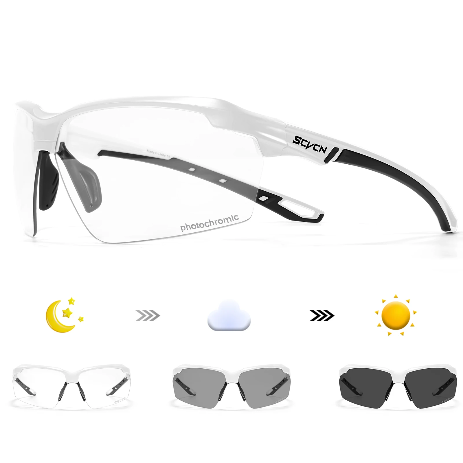SCVCN Photochromic Cycling Sun - Mountain Biking Goggles ulasan dan harga